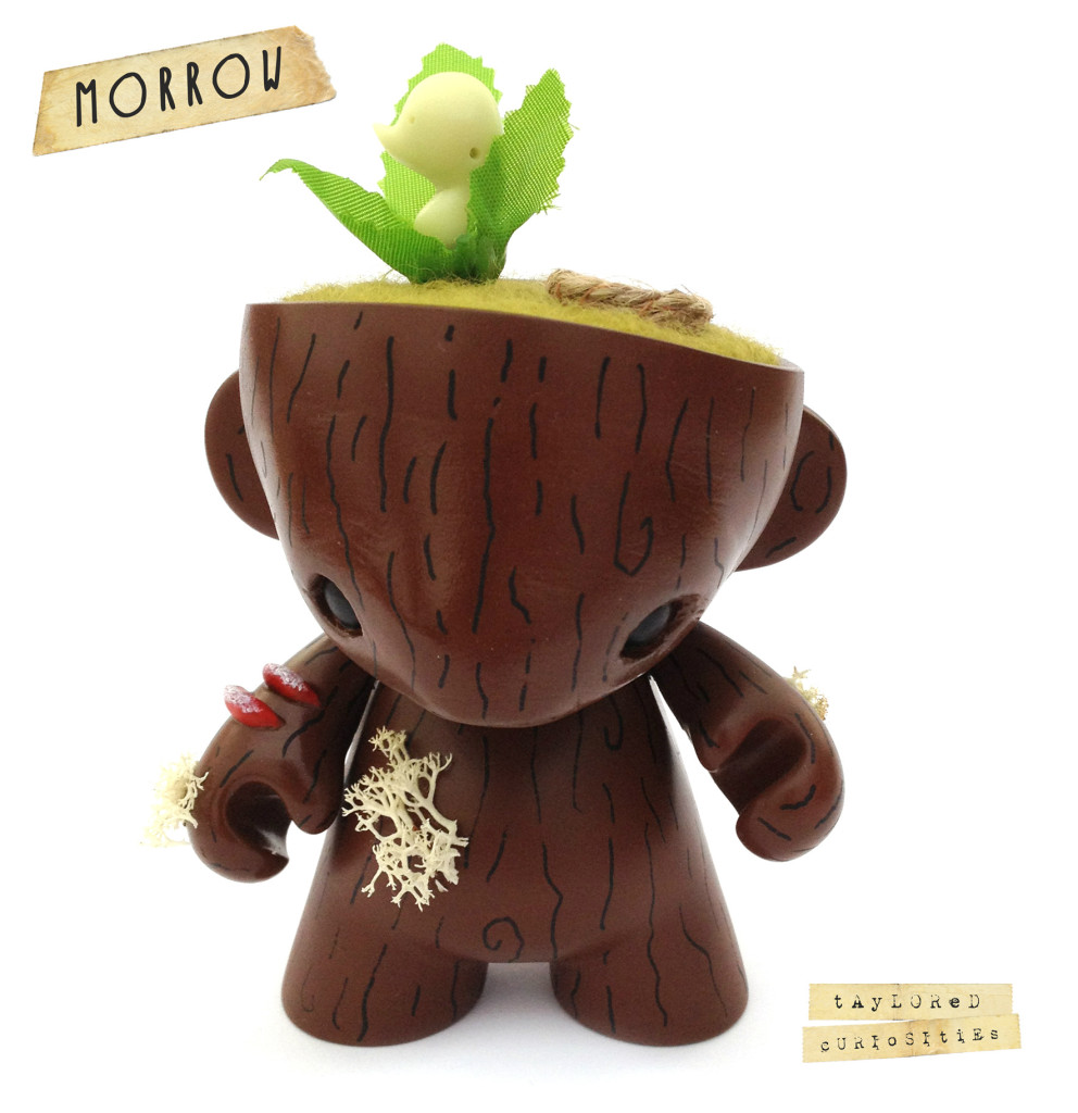 KEEPER OF THE FOREST MORROW GREEN MUNNY KIDROBOT TAYLORED CURIOSITIES ART DOLL CUSTOM TOY SQUARE