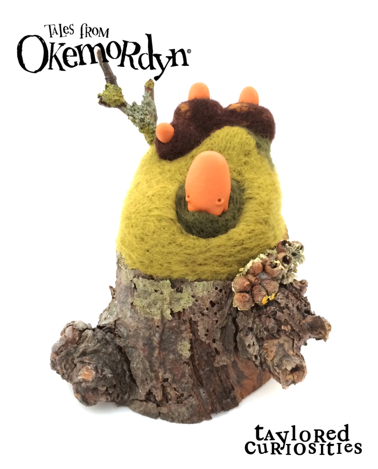 taylored curiosities gibblegump okemordyn needle felt tree sculpt designer toy around the world in 80 toys copyright protected 2 comp