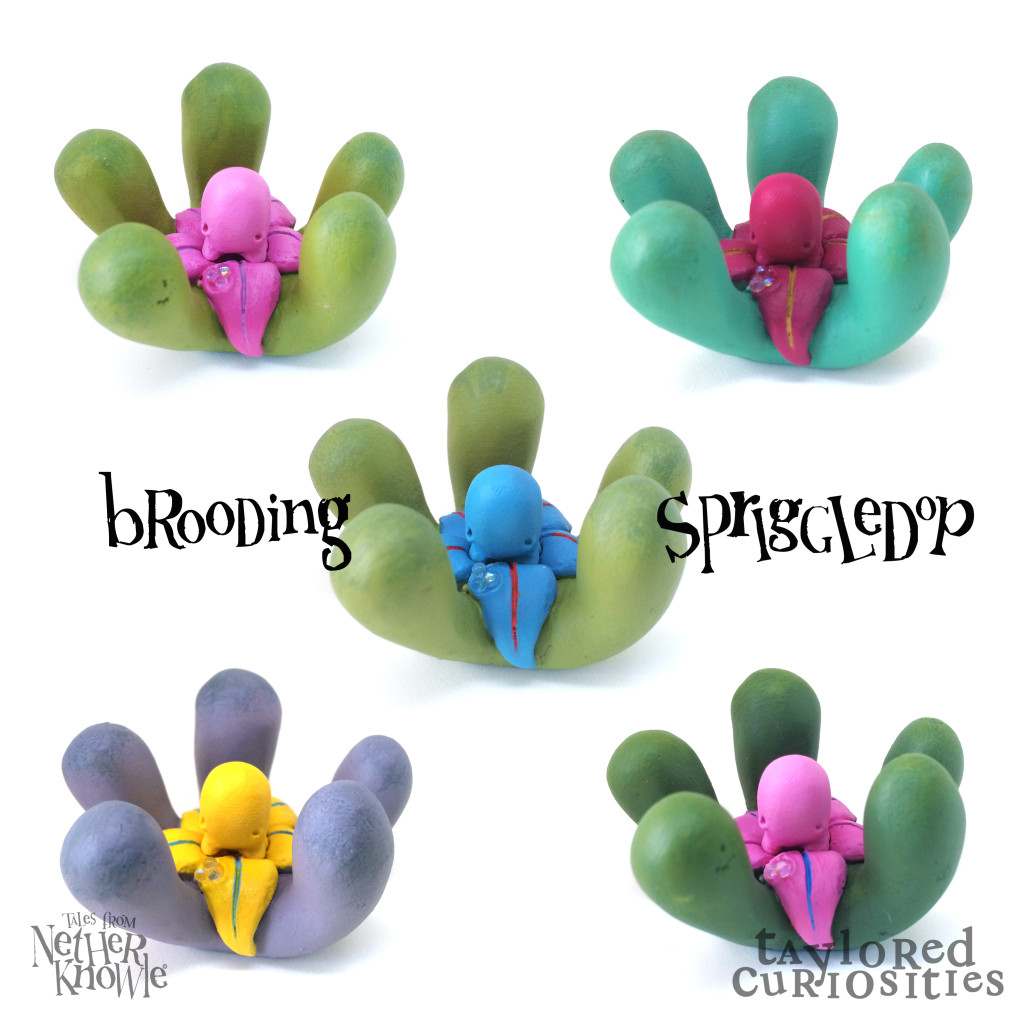 BROODING SPRIGGLEDOPS FIRST RELEASE TAYLORED CURIOSITIES SUCCULENT NEST EGG SNAIL SCULPT DESIGNER TOY HANDMADE ORIGINAL COPYRIGHT PROTECTED