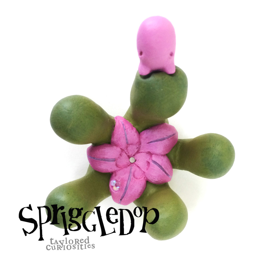 spriggledop brood nature fragmentary fauna nest snail shell designer toy taylored curiosities copyright protected pink green plant succulent petal egg 4