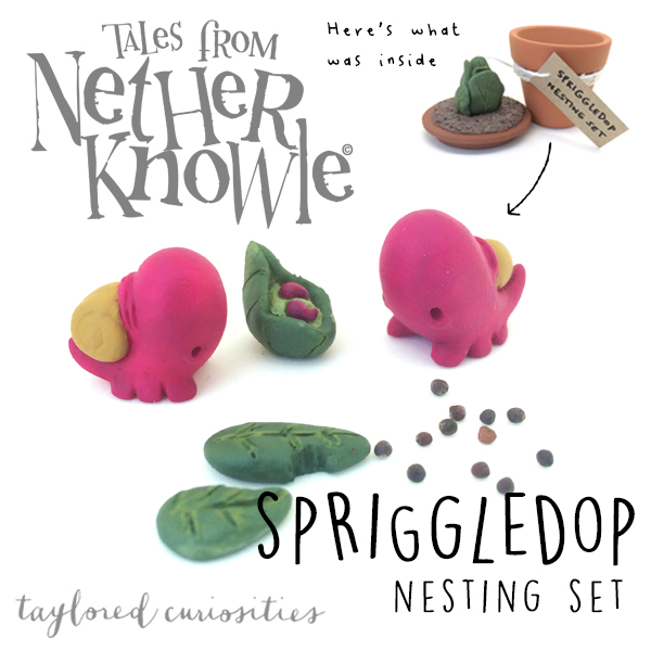 taylored curiosities spriggledop resin sculpt shell snail pink seed nature fauna flora designer toy toyartistry toyfamily toyrevolution fragmentary fauna nest set plant pot 2