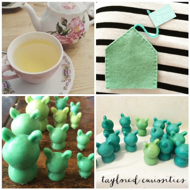 TEA BUNNIES TEA taylored curiosities mint making designer toy inspiration work in progress