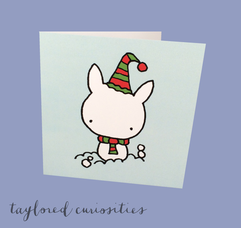 christmas tea bunny card christmas card stationary gift taylored curiosities 2