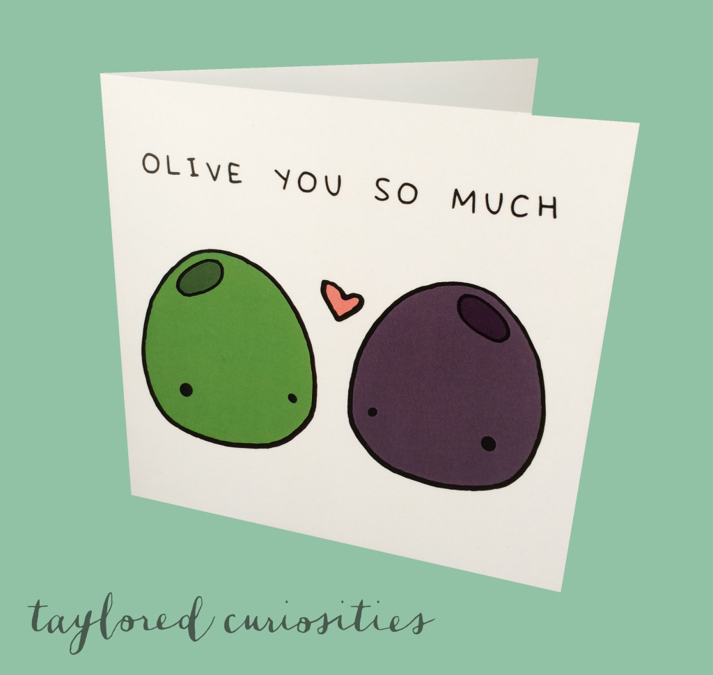olive you so much card christmas card stationary gift taylored curiosities valentine